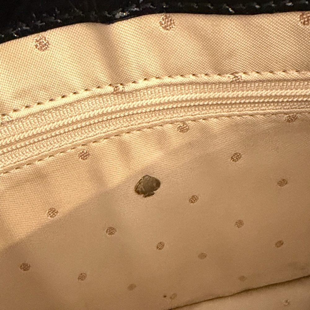 Kate Spade Black Croc Embossed Double Buckle Shoulder Crossbody Bag - Picture 11 of 16
